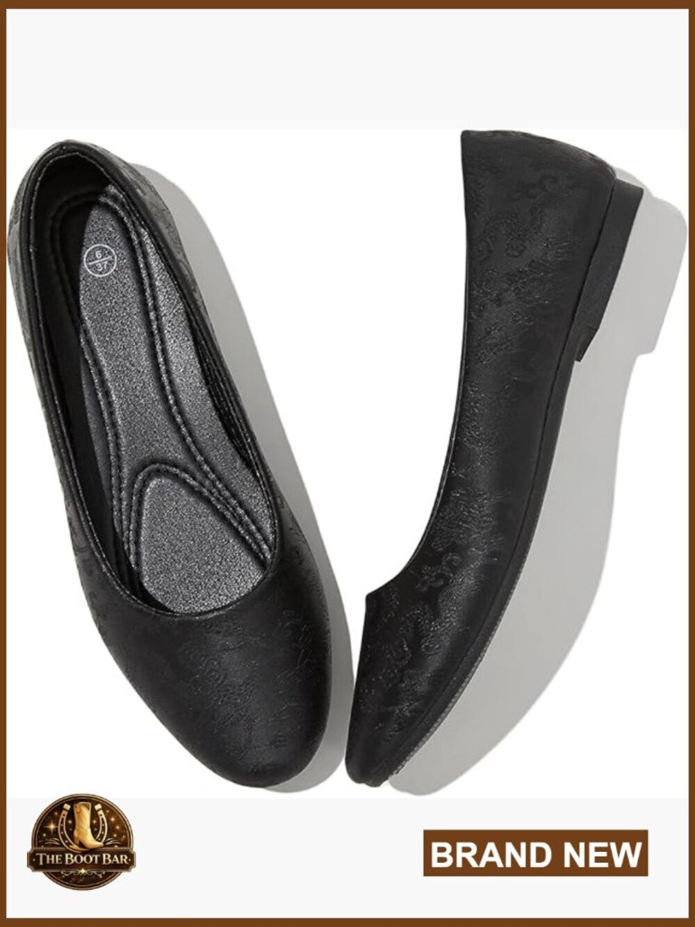 Ballet Flats Comfortable PU Leather Slip on Shoes Teacher Business Casual